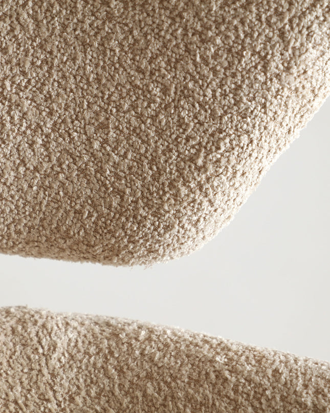 Fauteuil rotatif bouclé Privas