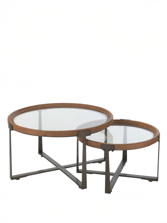 Ensemble de 2 tables basses Luki